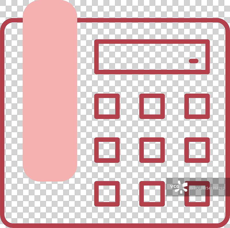 电话线填充图标图片素材