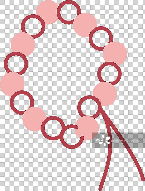 玫瑰经线条填充图标图片素材