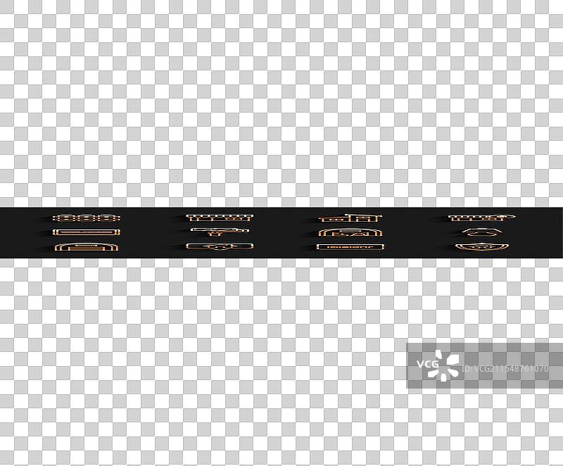 设置带有花园围栏的仓库地图指针图片素材