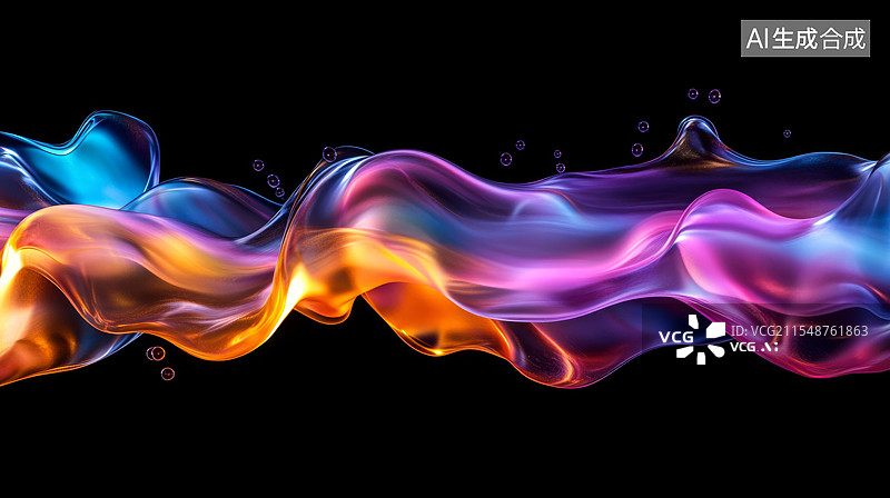 【AI数字艺术】七彩颜料在白色背景下爆炸图片素材