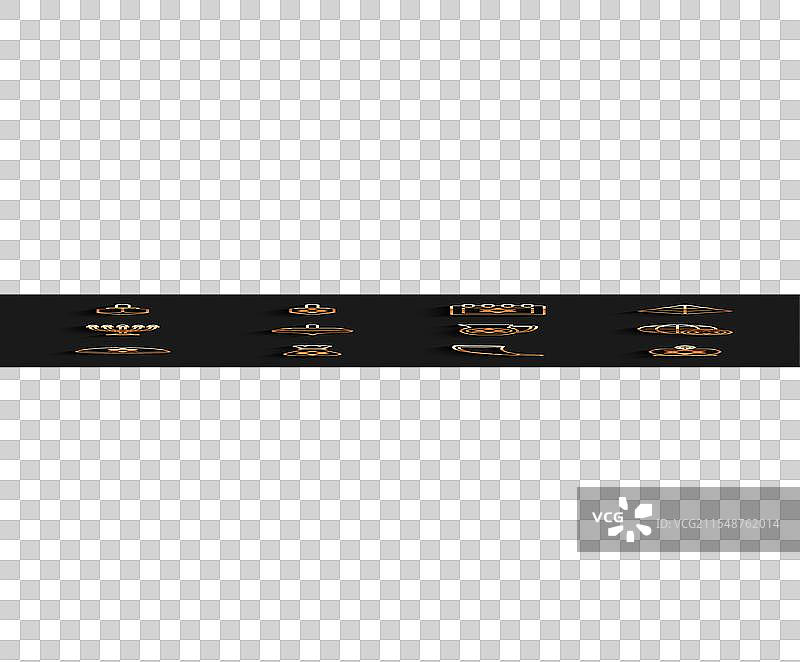 带有大卫星的犹太基帕和钱的线条图案图片素材