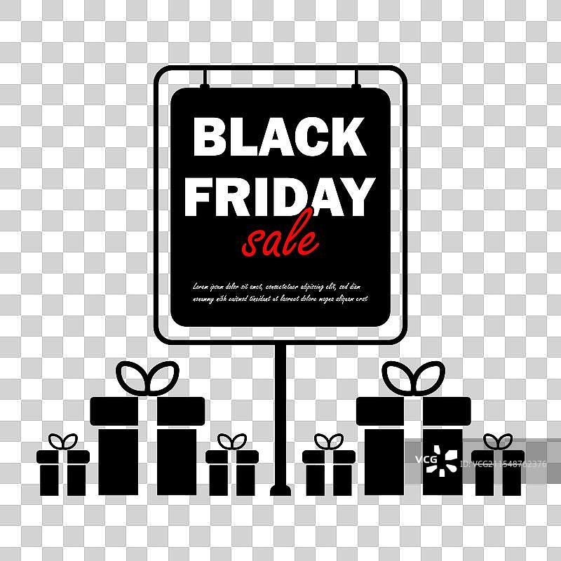 黑色星期五促销总折扣海报图片素材