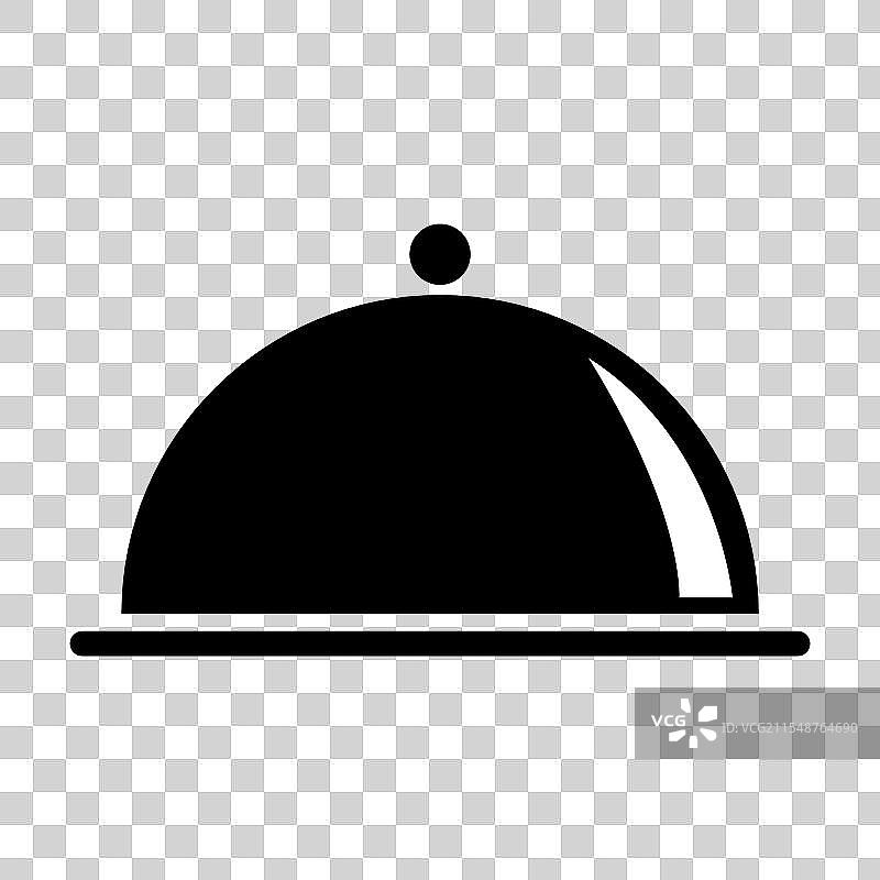 服务员托盘图标菜品菜单餐厅网页符号图片素材