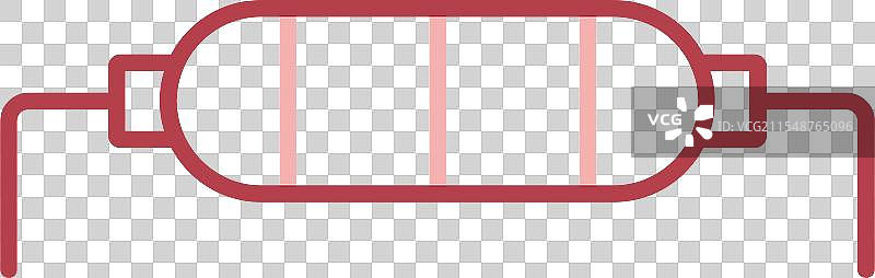 电阻器线条填充图标图片素材