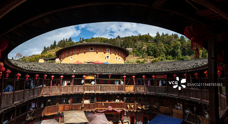 田螺坑土楼群图片素材