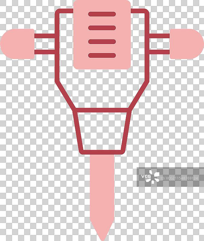 电锤线填充图标图片素材