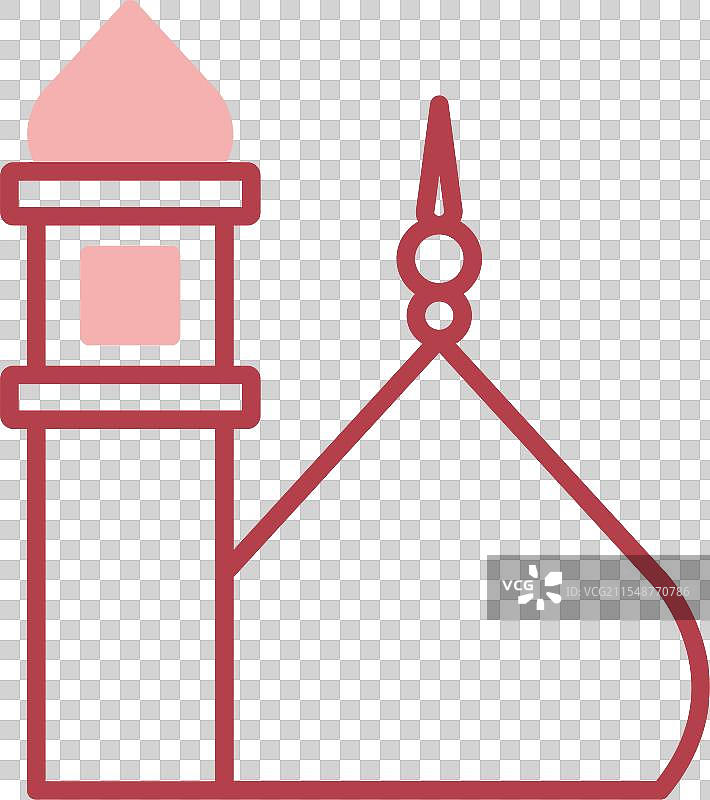 梅迪纳谢里夫线填充图标图片素材