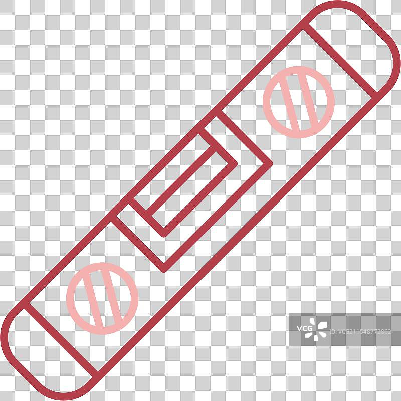 水平仪线填充图标图片素材