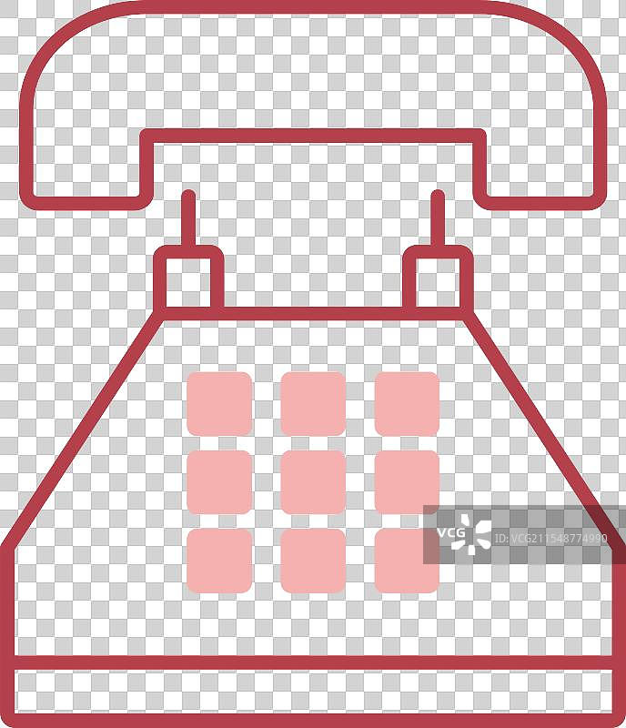 电话线填充图标图片素材