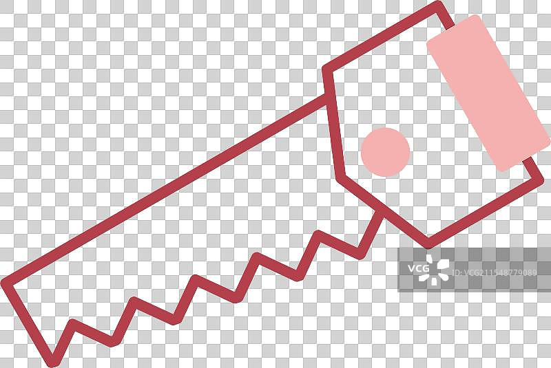 伐木工人线条填充图标图片素材