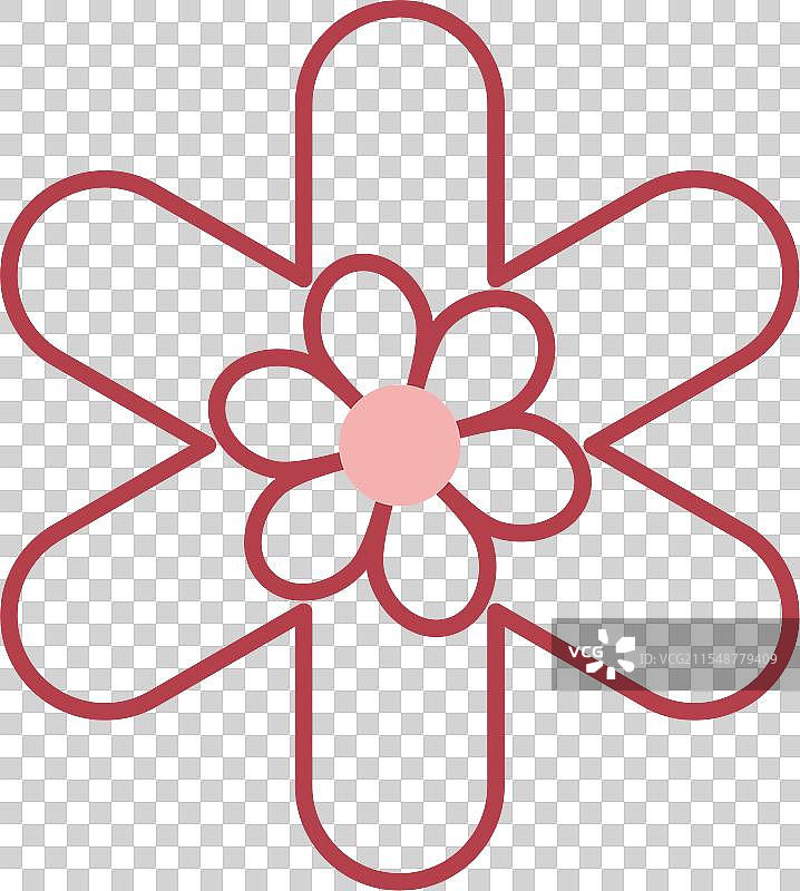 加拉尔迪亚线条填充图标图片素材