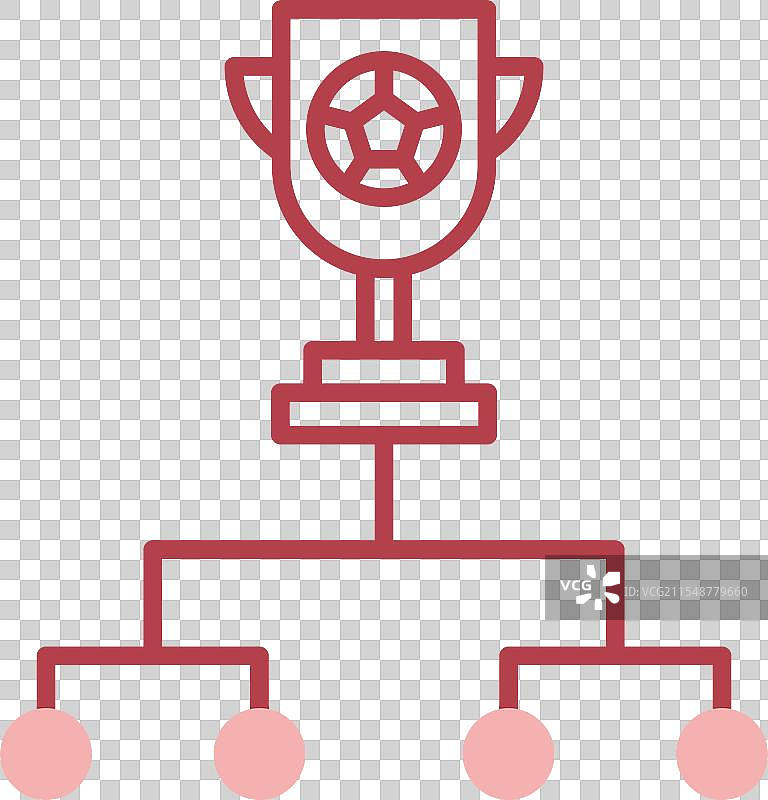 季后赛线路填充图标图片素材