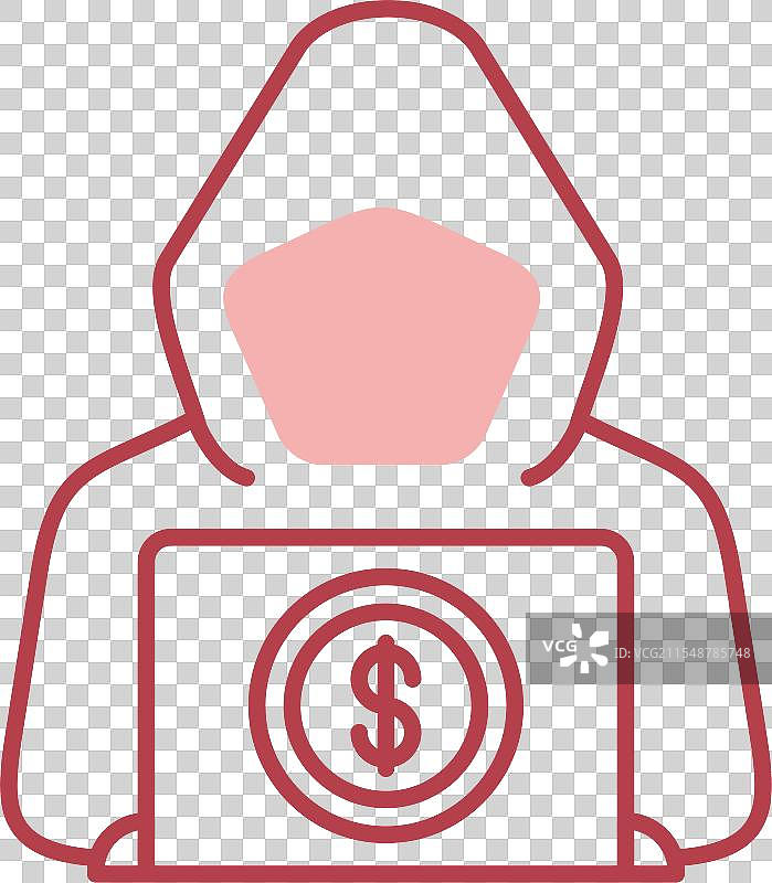 洗钱线条填充图标图片素材