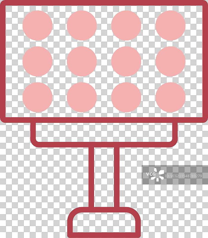 体育场灯光线填充图标图片素材