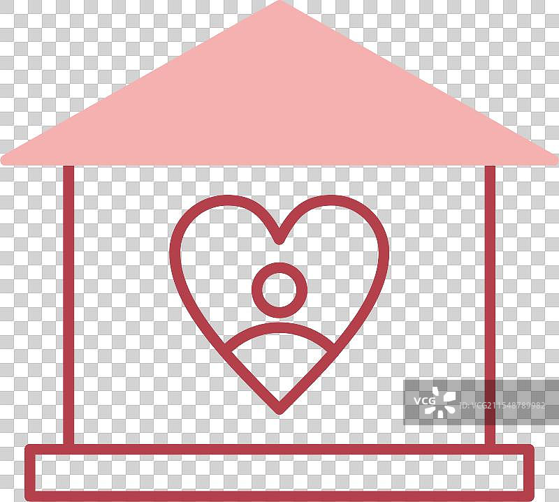 孤儿院线条填充图标图片素材