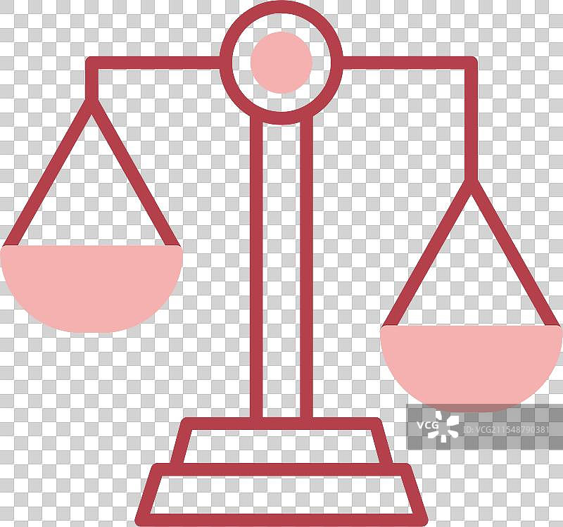 不公平的线条填充图标图片素材