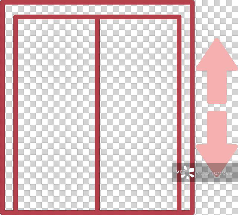 电梯线条填充图标图片素材