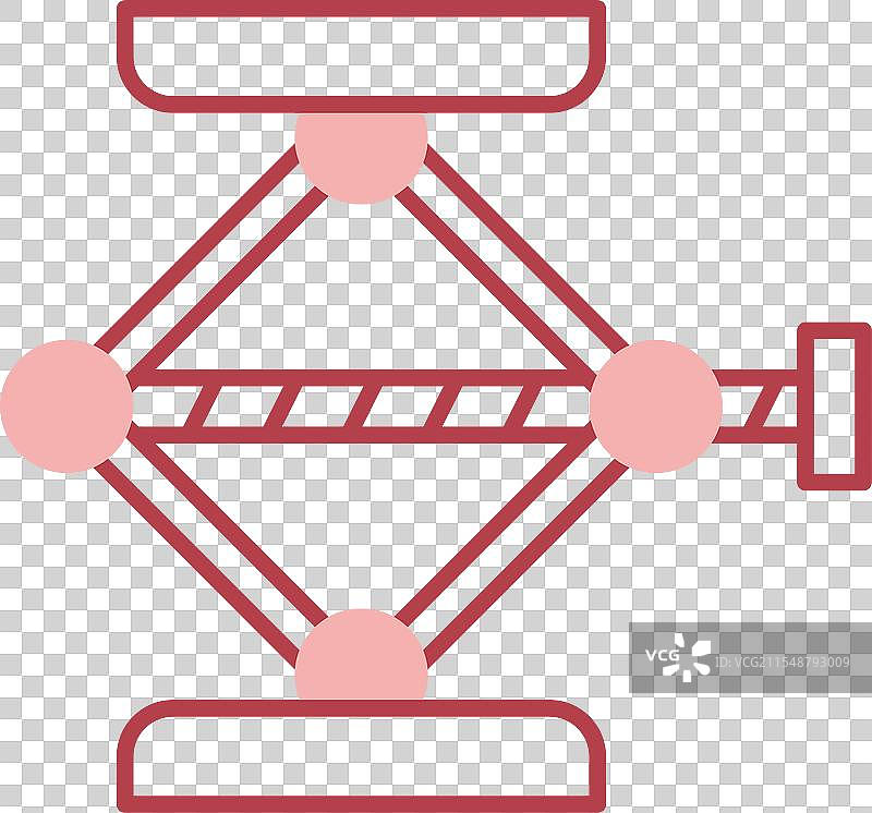螺丝千斤顶线条填充图标图片素材