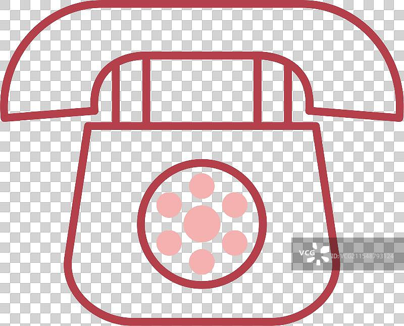 电话线填充图标图片素材