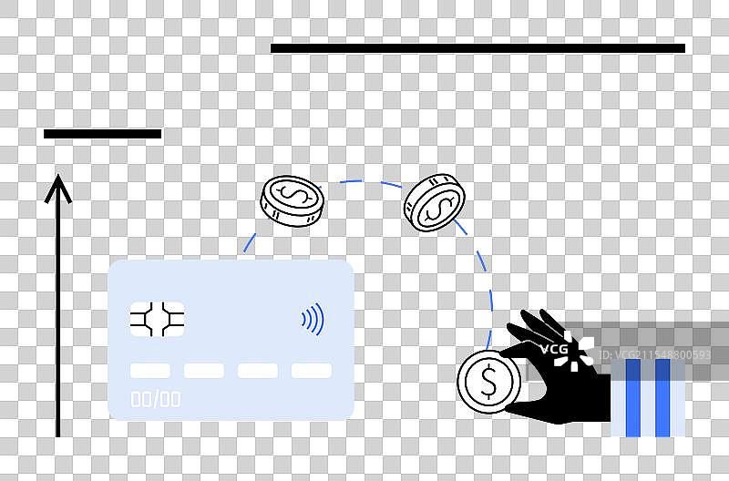 数字支付和非接触式交易图片素材