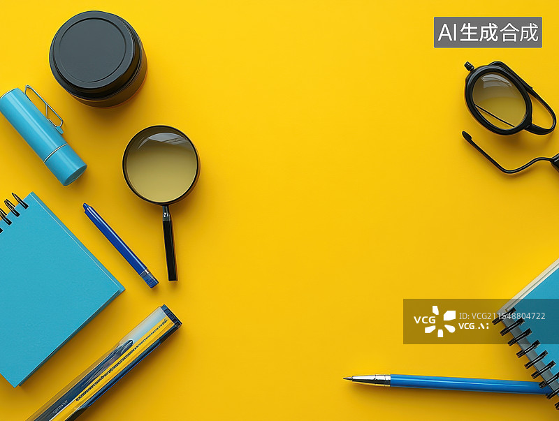 【AI数字艺术】通用版画海报插画卡通留白背景，中间留白图片素材