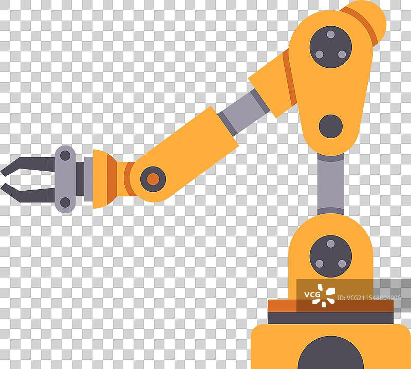 机械手臂伸展并抓取展示图片素材