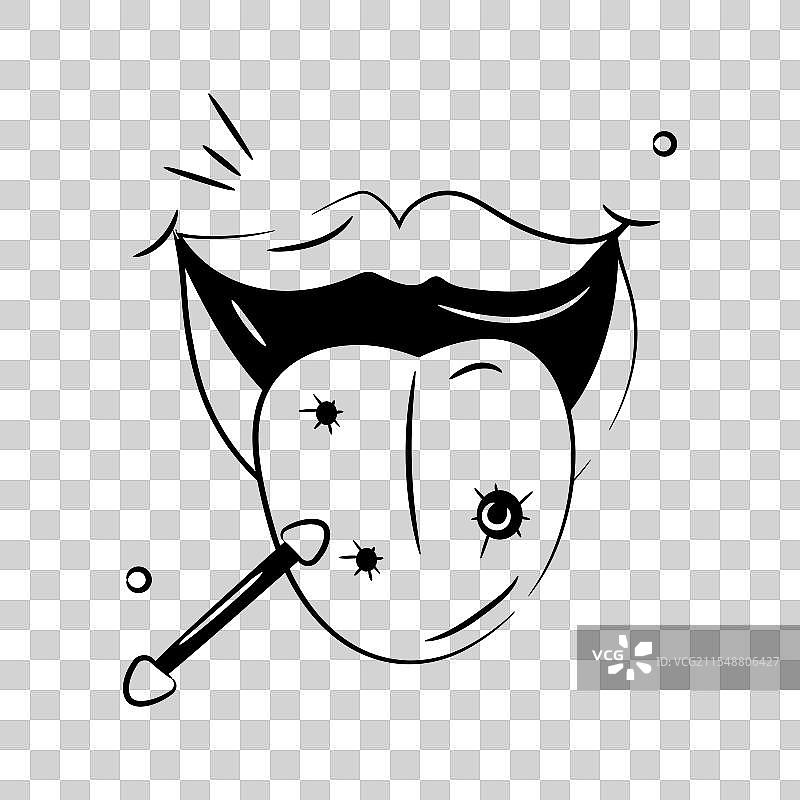 唾液测试图片素材