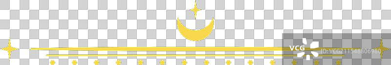 银河天体分隔边框卡通图案图片素材