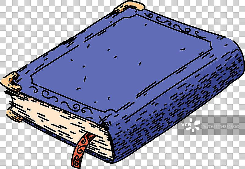 稀有的复古书籍素描手绘图图片素材