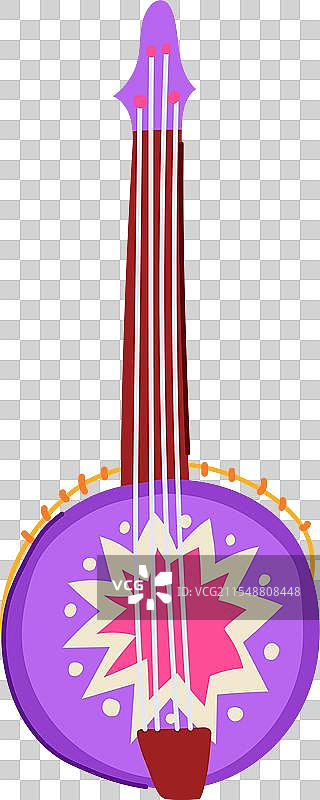 卡通班卓琴弦图片素材