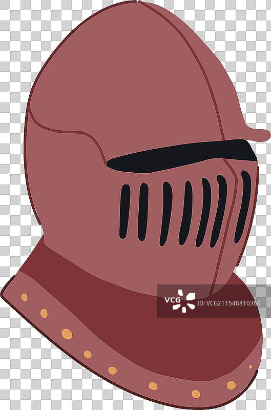 保护骑士头盔卡通图案图片素材