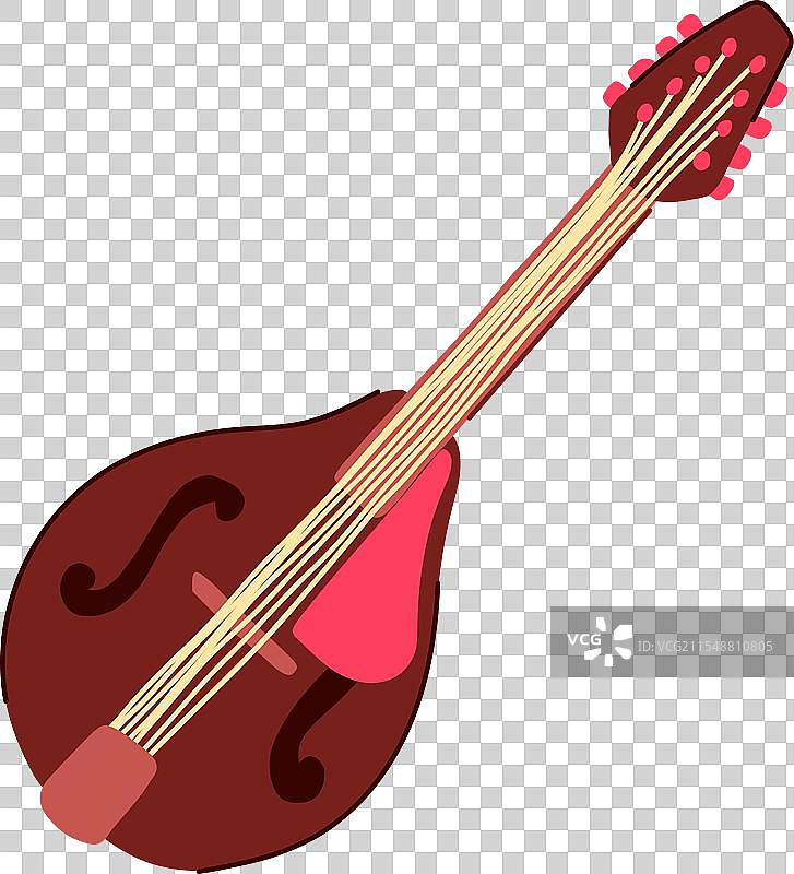 卡通风格的曼陀林和弦图片素材