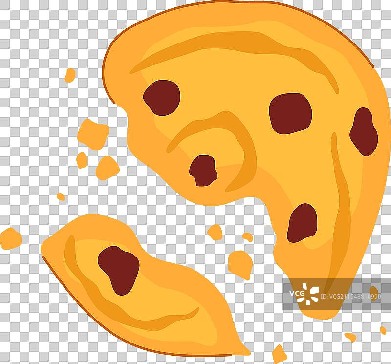 烘焙燕麦饼干的卡通图案图片素材