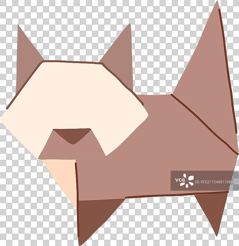 青蛙折纸动物卡通图片素材