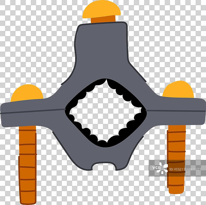 安全管夹卡通图案图片素材