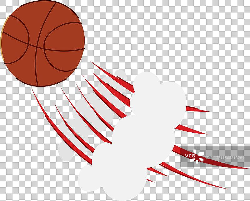 传球速度的卡通篮球图片素材