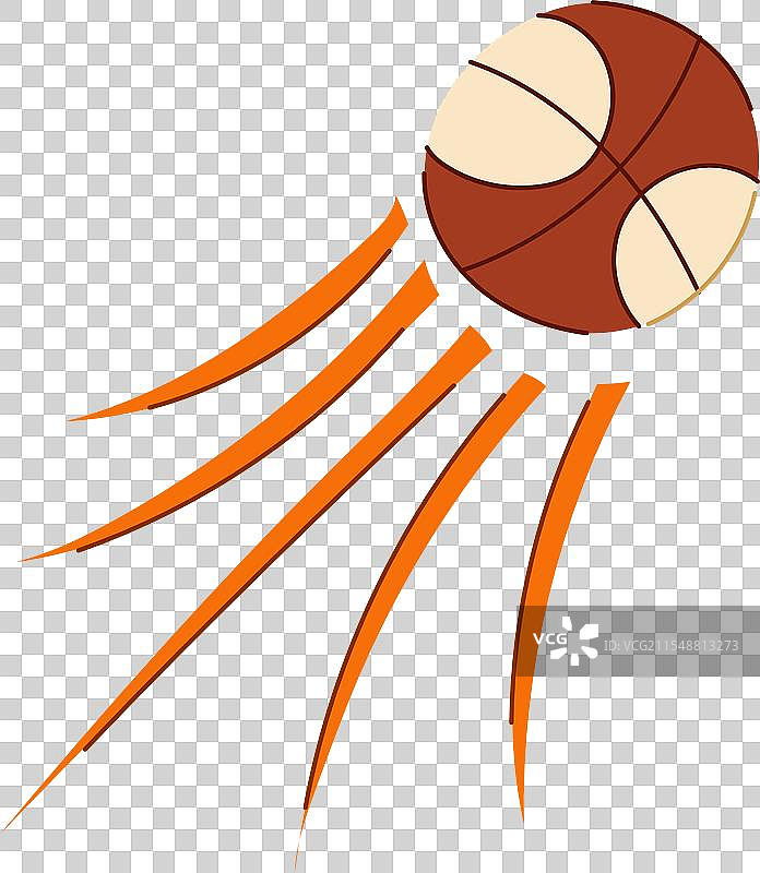 篮球旋转速度卡通球图片素材