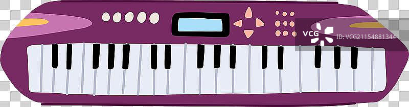 卡通风格的MIDI合成器图片素材