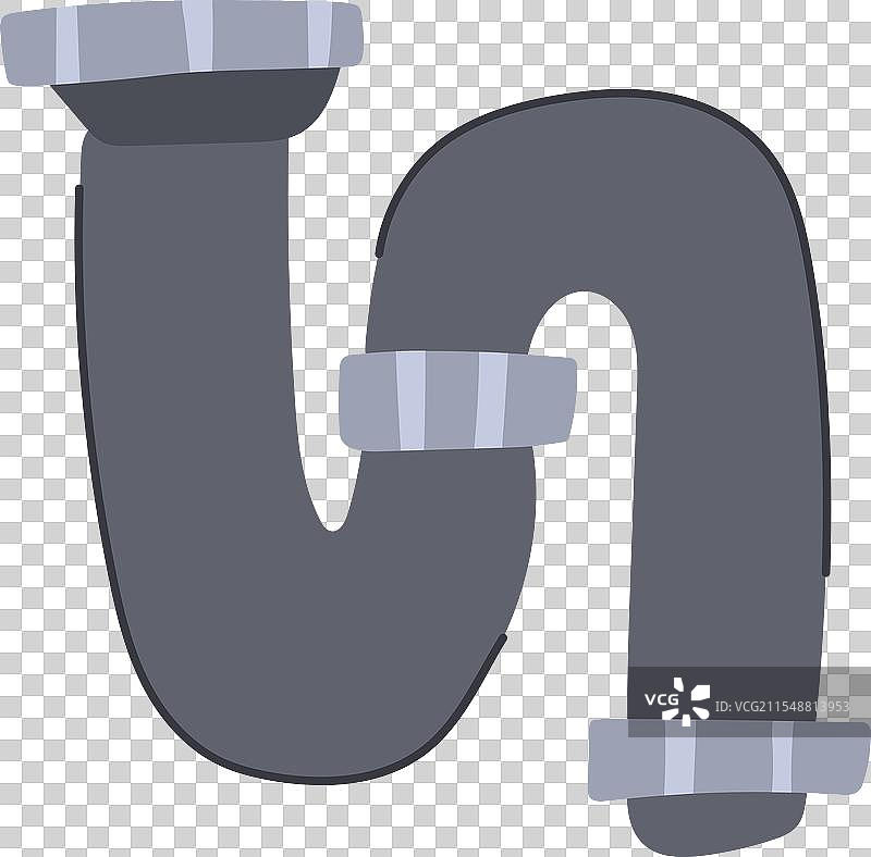 下水道废水排水陷阱卡通图图片素材