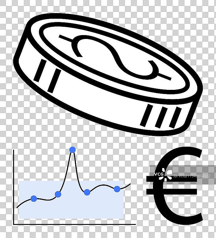 欧元货币分析与金融增长图片素材