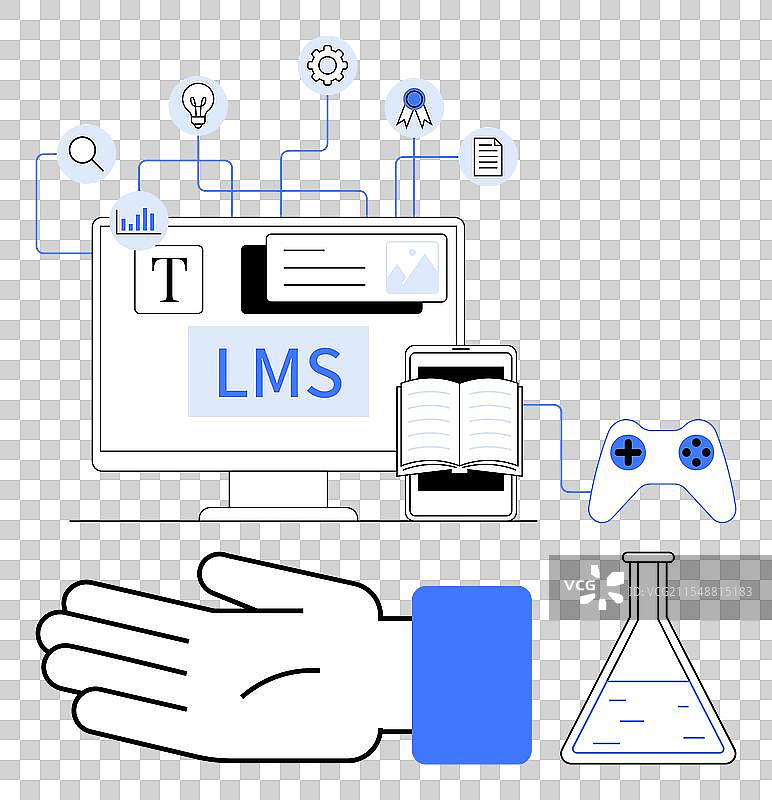 带有实践操作的学习管理系统图片素材