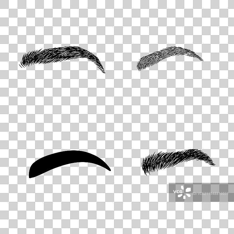 手绘女性性感妆容，完美无瑕图片素材