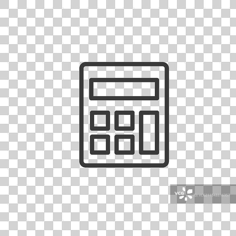 线性设计中的计算图标 计算 数学图片素材