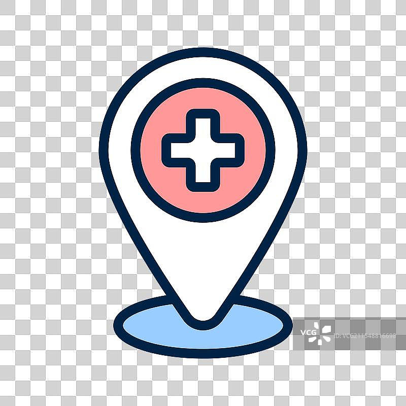 医院位置图片素材