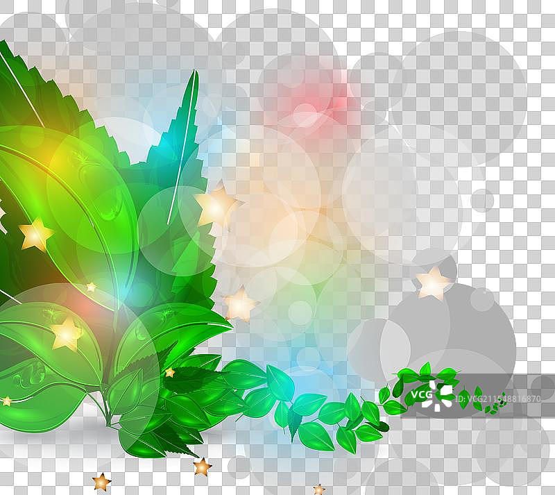 抽象的叶子自然未来背景图片素材