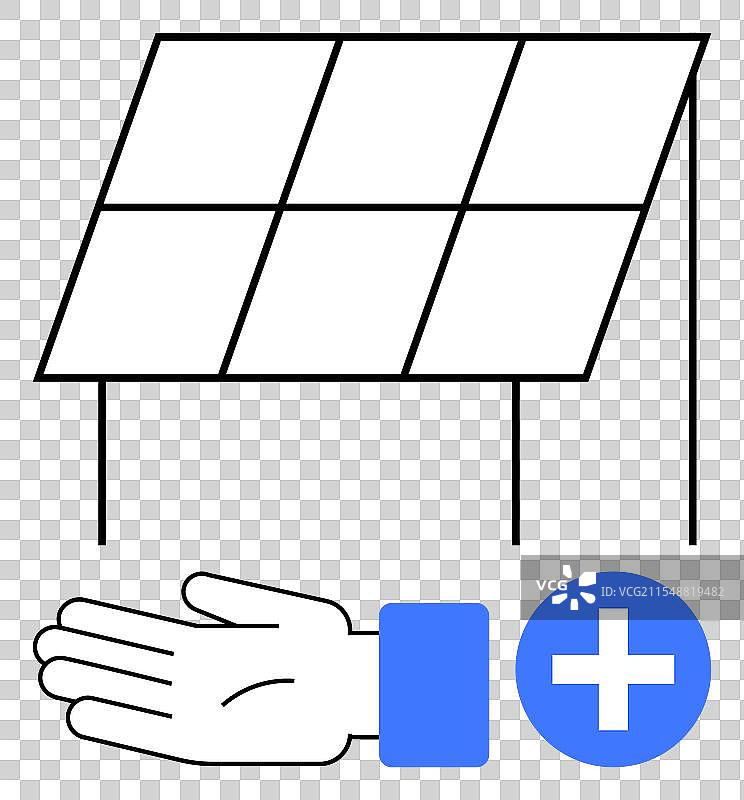 太阳能电池板安装和维护支持图片素材