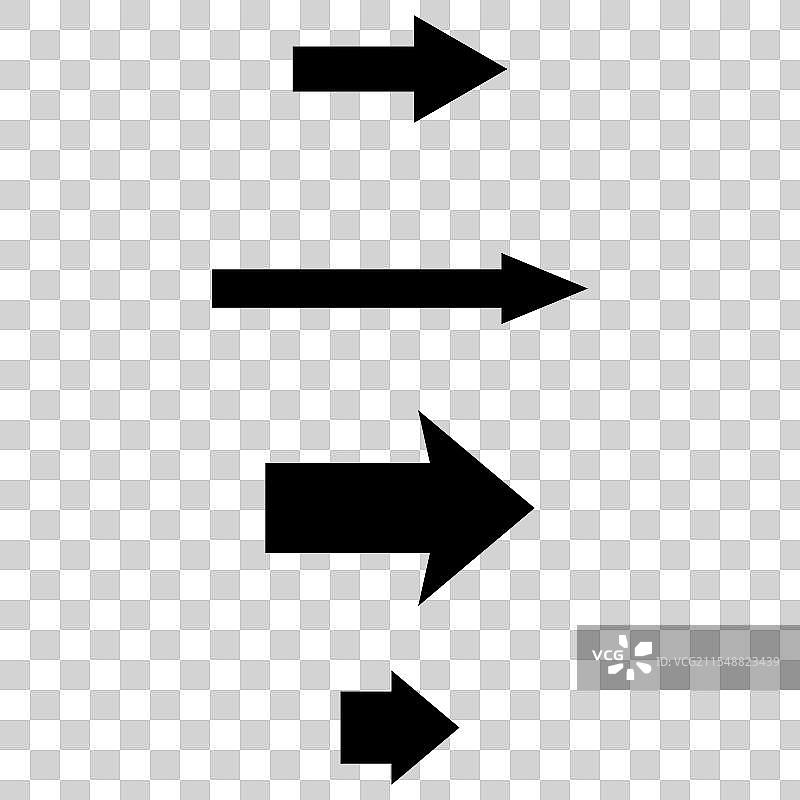 黑色箭头图标，方向形状，导航图片素材