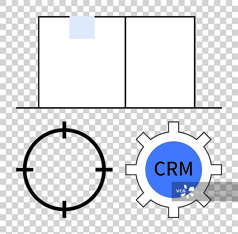 市场营销和客户关系管理策略要素与柱状图图片素材