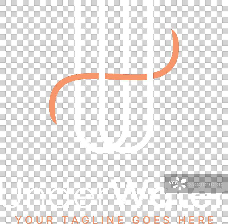 带有切线的字母uu或w的图标字体图片素材