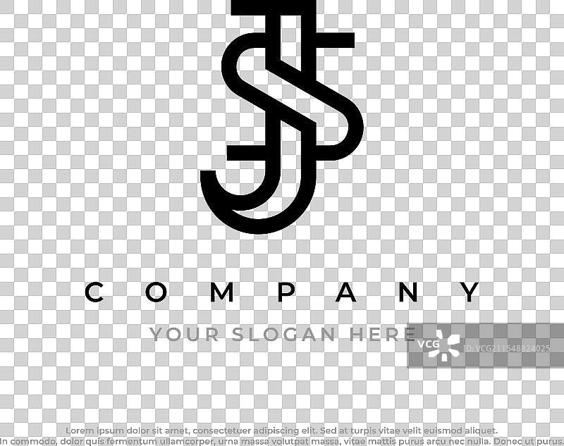 初始字母JS的标志设计图片素材